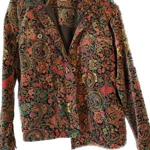 Christopher & Banks Vintage Floral Jacket, Size: Medium